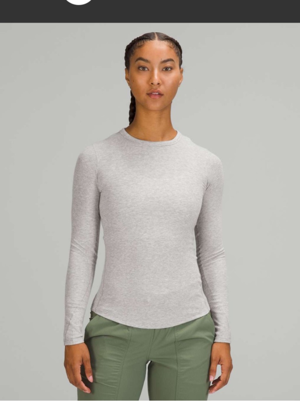 Lululemon Hold Tight Ribbed Long Sleeve Shirt